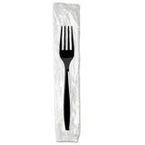 Individually Wrapped Teaspoons, Plastic, Black 1,000-carton
