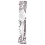 Individually Wrapped Polystyrene Cutlery, Teaspoons, White, 1,000-carton