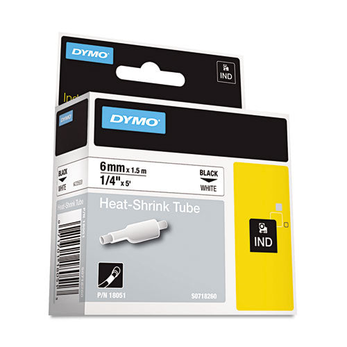 Rhino Heat Shrink Tubes Industrial Label Tape, 0.25