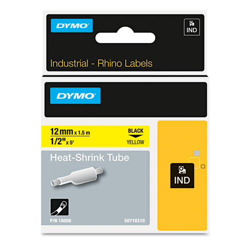 Rhino Heat Shrink Tubes Industrial Label Tape, 0.5