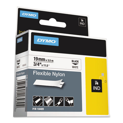 Rhino Flexible Nylon Industrial Label Tape, 0.75