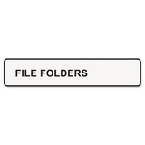 Labelwriter 1-up File Folder Labels, 0.56" X 3.43", White, 130-roll, 2 Rolls-pack