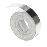 Rhino Metal Label Self-adhesive Tape, 0.5" X 12 Ft, Aluminum