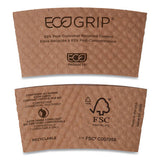 Ecogrip Hot Cup Sleeves - Renewable And Compostable, 1300-ct