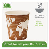 World Art Renewable Compostable Hot Cups, 10 Oz., 50-pk, 20 Pk-ct