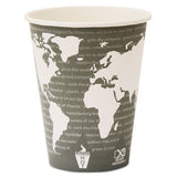 World Art Renewable Compostable Hot Cups, 12 Oz., 50-pk, 20 Pk-ct
