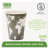World Art Renewable Compostable Hot Cups, 12 Oz., 50-pk, 20 Pk-ct