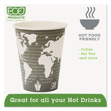 World Art Renewable Compostable Hot Cups, 12 Oz., 50-pk, 20 Pk-ct