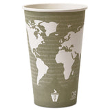 World Art Renewable Compostable Hot Cups, 16 Oz., 50-pk, 20 Pk-ct