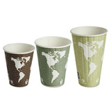 World Art Renewable And Compostable Insulated Hot Cups, Pla, 8 Oz, 40-pack, 20 Packs-carton