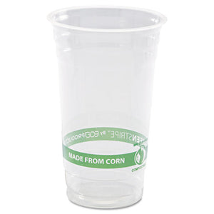 Greenstripe Renewable And Compostable Cold Cups - 24 Oz, 50-pack, 20 Packs-carton