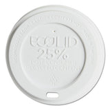Ecolid 25% Recy Content Hot Cup Lid, Black, F-10-20oz, 100-pk, 10 Pk-ct