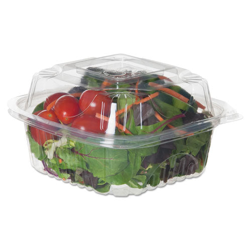 Renewable And Compostable Clear Clamshells, 6 X 6 X 3, 80-pack, 3 Packs-carton