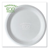 Vanguard Renewable And Compostable Sugarcane Plates, 10", White, 500-carton