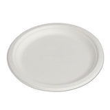 Renewable And Compostable Sugarcane Plates, 6", 1000-carton