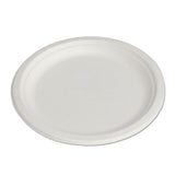 Renewable And Compostable Sugarcane Plates Convenience Pack, 6", 50-packs
