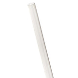 7.75" Clear Unwrapped Straw - Case, 400-pk, 24 Pk-ct