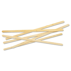 Renewable Wooden Stir Sticks - 7", 1000-pk, 10 Pk-ct