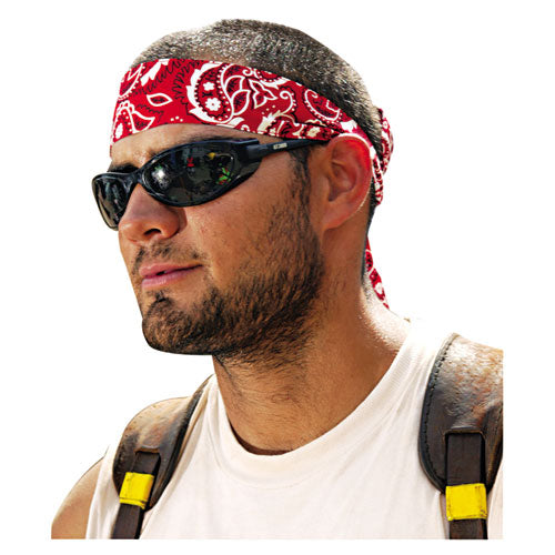 Chill-its 6700-6705 Bandana-headband, One Size Fits All, Red Western