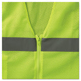 Glowear 8210z Class 2 Economy Vest, Polyester Mesh, Large-x-large, Lime