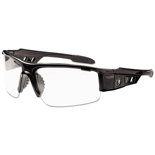 Skullerz Dagr Safety Glasses, Black Frame-clear Lens, Nylon-polycarb