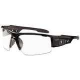 Skullerz Dagr Safety Glasses, Matte Gray Frame-clear Lens, Nylon-polycarb
