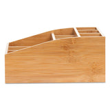 Square 9 Compartment Condiment Organizer, 12 X 12 X 5.5, Bamboo