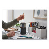 Model 1799 Powerhouse Office Electric Pencil Sharpener, Ac-powered, 3 X 3 X 7, Black-silver-smoke