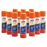 Disappearing Glue Stick, 0.77 Oz, Applies White, Dries Clear, 12-pack