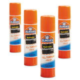 Washable School Glue Sticks, 0.24 Oz, Applies And Dries Clear, 4-pack
