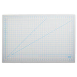 Self-healing Cutting Mat, Nonslip Bottom, 1" Grid, 24 X 36, Gray
