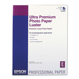 Ultra Premium Photo Paper, 10 Mil, 17 X 22, Luster White, 25-pack