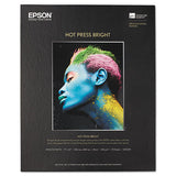 Hot Press Bright Fine Art Paper, 17 Mil, 17 X 22, Smooth Matte White, 25-pack