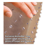 Task Series Anchorbar Chair Mat For Carpet Up To 0.13", 36 X 44, Clear