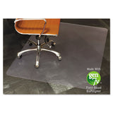 Natural Origins Chair Mat With Lip For Hard Floors, 45 X 53, Clear