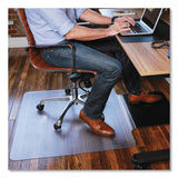 Sit Or Stand Mat For Carpet Or Hard Floors, 45 X 53, Clear-black