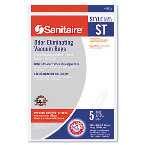 Style St Disposable Vacuum Bags For Sc600 And Sc800 Series, 5-pack