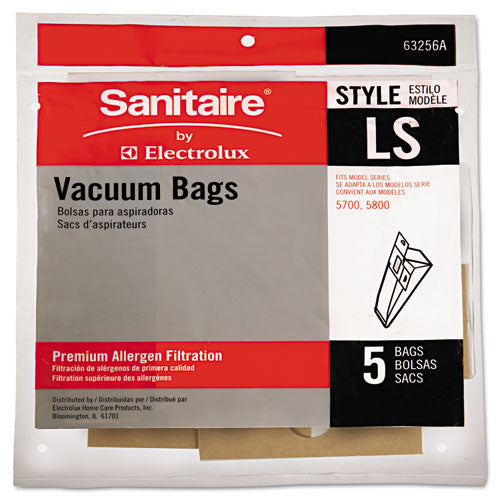 Commercial Upright Vacuum Cleaner Replacement Bags, Style Ls, 5-pack, 10 Pk-ct