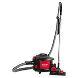 Extend Top-hat Canister Vacuum, 9 Amp, 11" Cleaning Path, Red-black