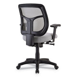 Apollo Mid-back Mesh Chair, Silver Seat-silver Back, Black Base