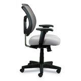 Apollo Mid-back Mesh Chair, Silver Seat-silver Back, Black Base