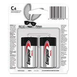 Max Alkaline C Batteries, 1.5v, 4-pack