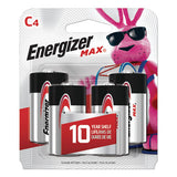 Max Alkaline C Batteries, 1.5v, 8-pack
