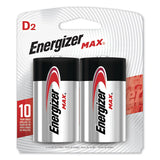 Max Alkaline D Batteries, 1.5v, 8-pack