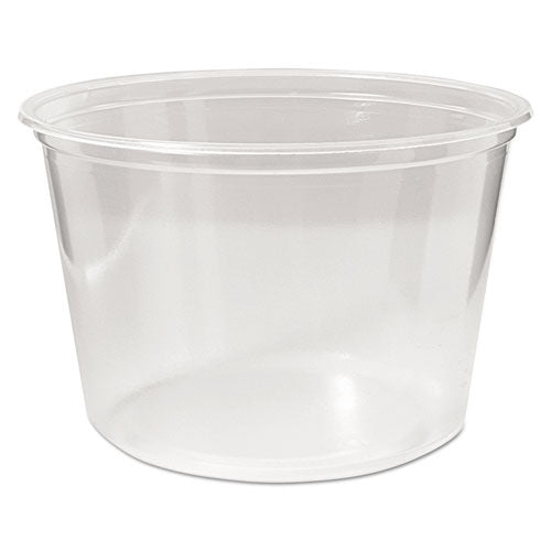 Microwavable Deli Containers, 16 Oz, Clear, 500-carton