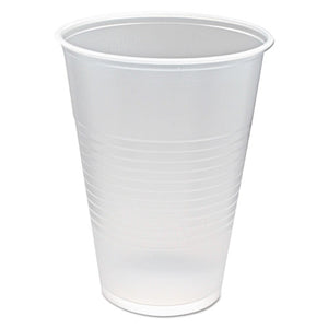 Cup,plastic,ribbd,10oz,tr