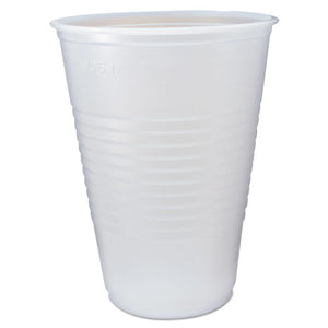 Cup,plastic,ribbd,14oz,tr