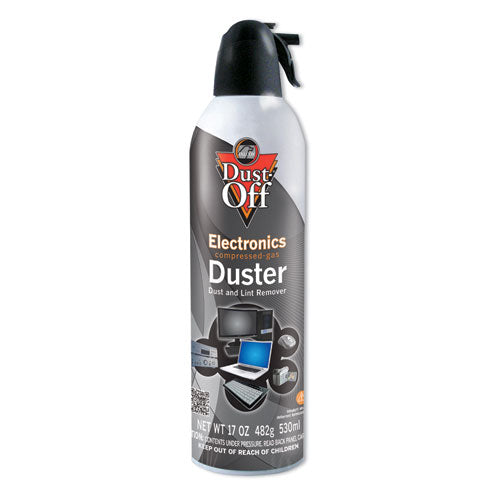 Disposable Compressed Air Duster, 17 Oz Cans, 2-pack