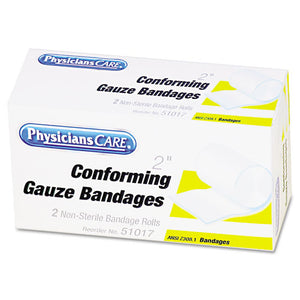 First Aid Conforming Gauze Bandage, 2" Wide, 2 Rolls-box