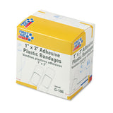 Plastic Adhesive Bandages, 1" X 3", 100-box